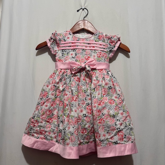 RICHIE HOUSE  Floral Pink Kids Dress - Picture 1 of 9